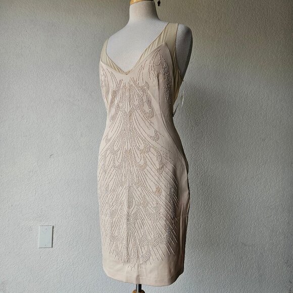 Alexia Admor Dresses & Skirts - Alexia Admor Womens Beige Nude Look Kardashian Cocktail Dress L MSRP $305 NWT